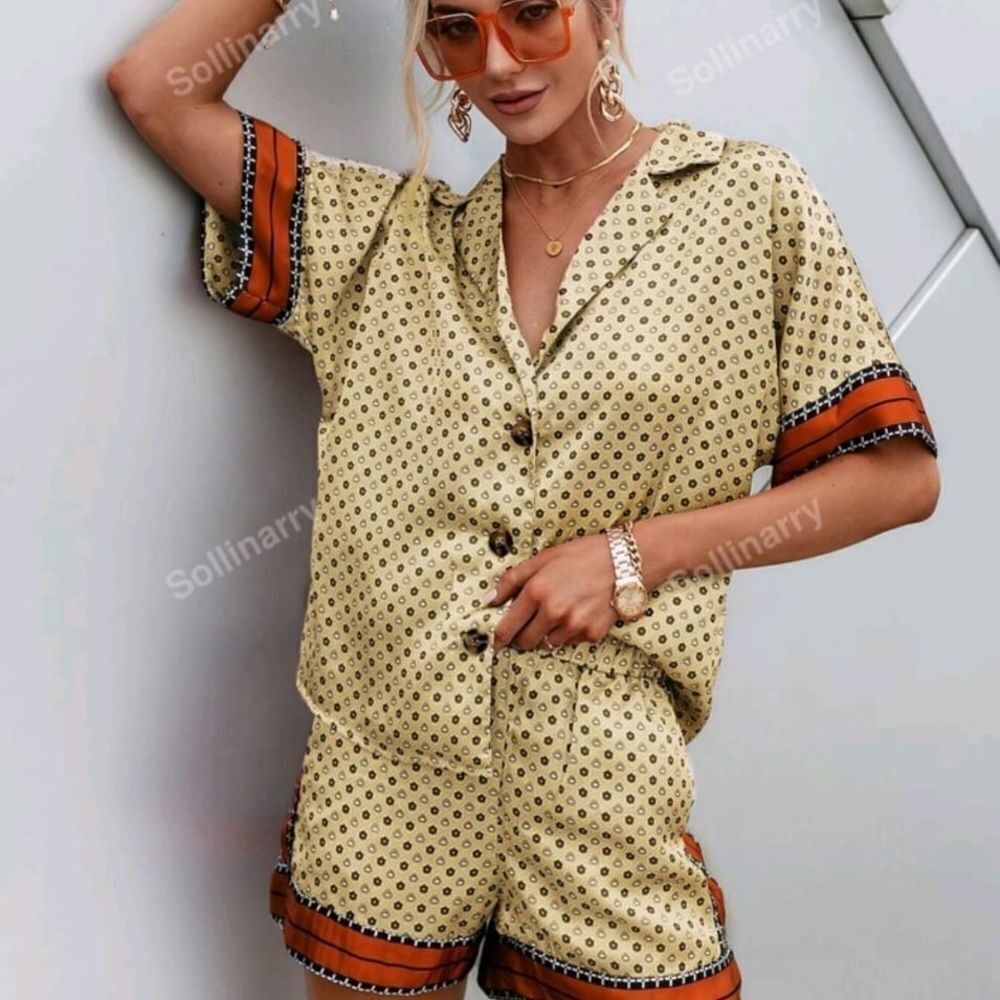 Stylish Patterned Two-Piece Set - Picture 2 of 5